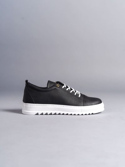 SLW152 Cool Bağcıklı Cilt Erkek Günlük Spor Klasik Ayakkabı CBT - Siyah