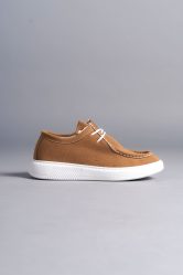 SLW170 Tornado Bağcıklı Süet Erkek Günlük Spor Klasik Ayakkabı SBT - Taba