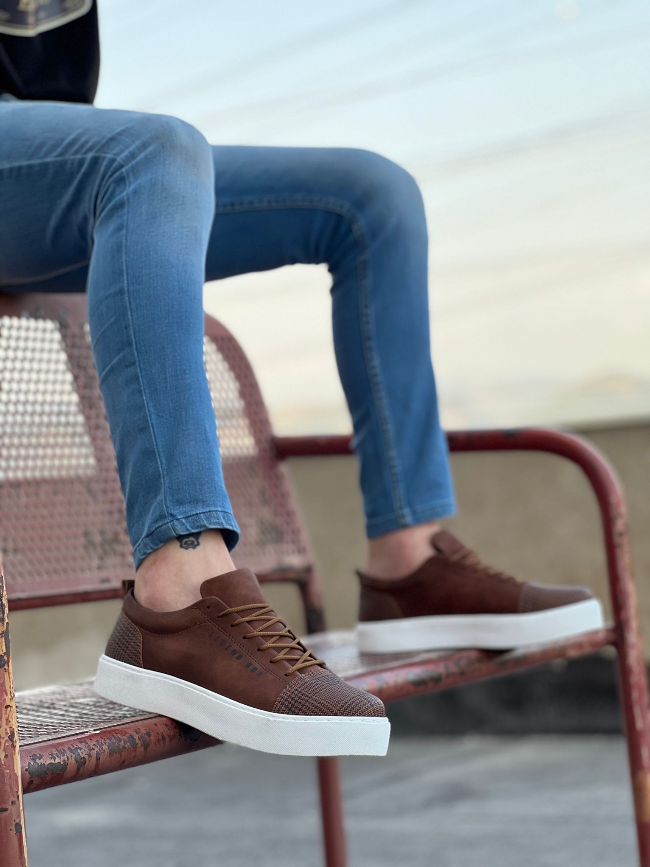 BA0104 Bağcıklı Taba Ekose Spor Klasik Erkek Ayakkabı BA0104 Bağcıklı Taba Ekose Spor Klasik Erkek Ayakkabı