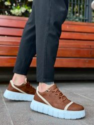 BA0666 BOA Taba Yüksek Taban Erkek Günlük Ayakkabı