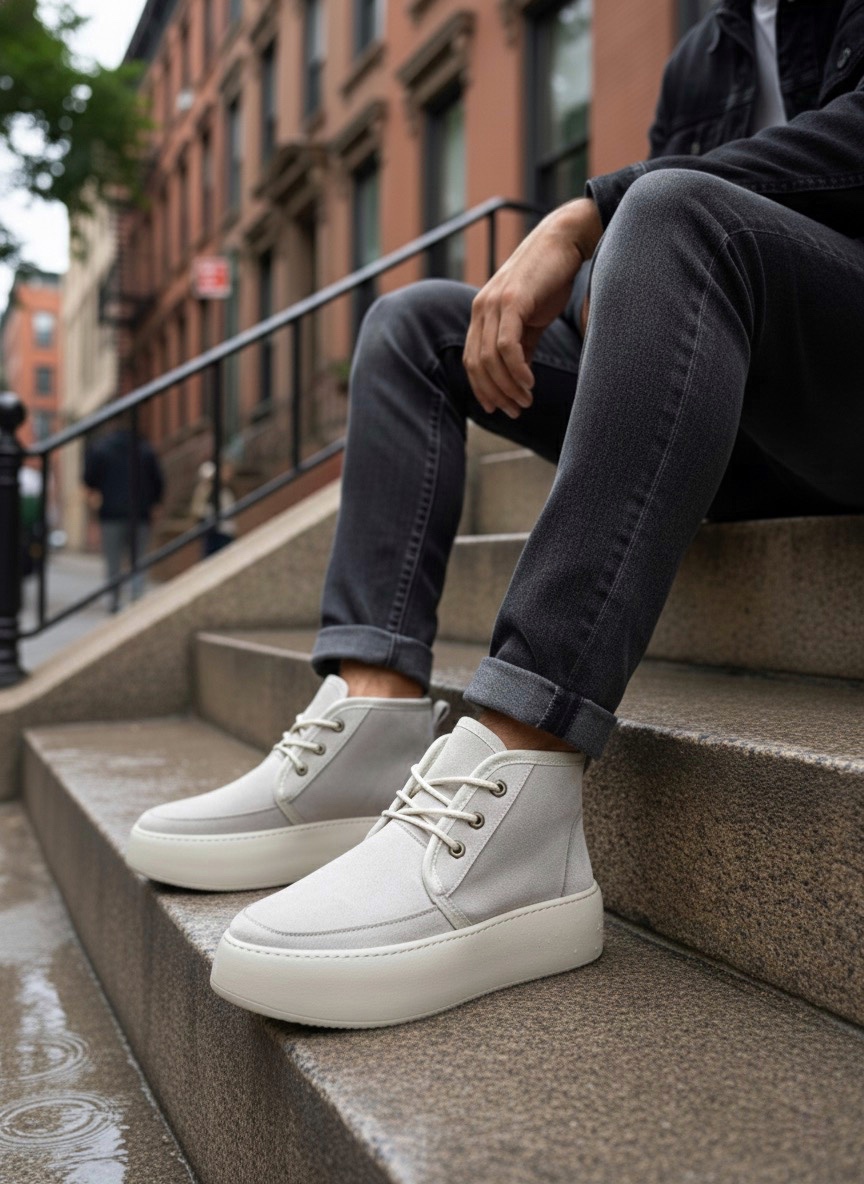 BA0550 İçi Kürklü Bağcıklı Krem Erkek Tarz Spor Bot BA0550 İçi Kürklü Bağcıklı Krem Erkek Tarz Spor Bot